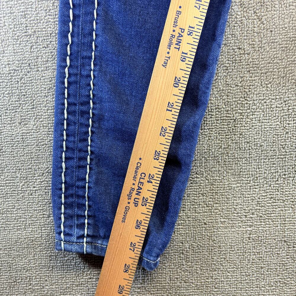 True Religion Skinny Jeans Women's 28 Blue Denim Stella Mid Rise Stretch Buddha - Picture 6 of 8
